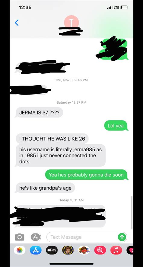 My sister finds out about Jerma’s age : r/jerma985